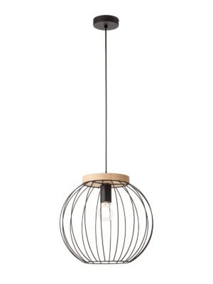 Pakabinamas šviestuvas TRELLIS, E27, juodas