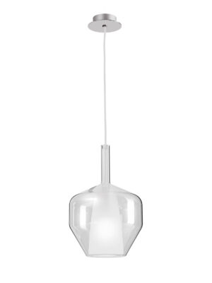 Pakabinamas šviestuvas TRESOR, E27, chromo sp./skaidrus