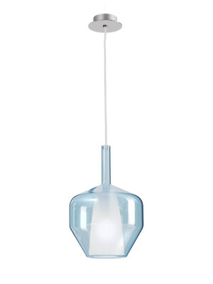 Pakabinamas šviestuvas TRESOR, E27, mėlynas/chromo sp.