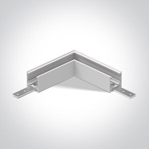 Paviršinio magnetinių sistemų bėgelio MINI kampinis sujungimas, baltas, 42012AA/W