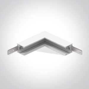 Paviršinio magnetinių sistemų bėgelio MINI kampinis sujungimas, baltas, 42012BA/W