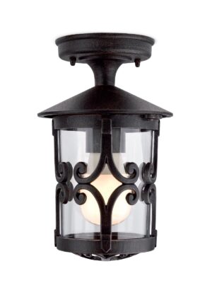 Paviršinis lauko šviestuvas TIROL, E27, rūdžių sp., IP23