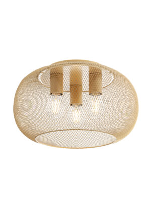 Paviršinis lubinis šviestuvas CROKET, E27, žalvario/aukso sp.