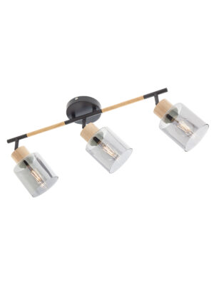 Paviršinis šviestuvas HANSEN, E27, juodas