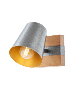 Paviršinis šviestuvas OAKER, E14, sendinto sidabro sp.