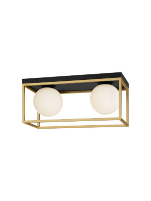 Paviršinis šviestuvas ZODIAC, E14, matinės juodos/žalvario sp.