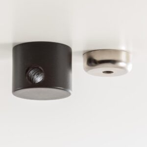 Sieninis laikiklis, skirtas pakabinamiems šviestuvams DODO, juodas, AC1 BK