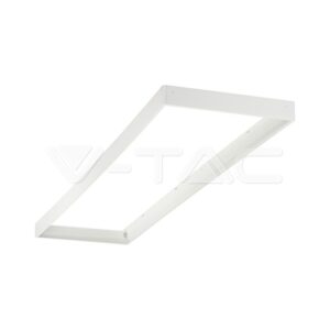 LED panelės išorinio montavimo rėmelis, 120x30cm, baltas