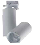 30W LED šviestuvas į 3 fazių bėgelius, baltu korpusu, 6400K