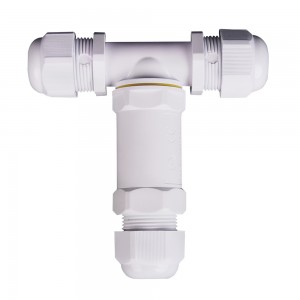 Jungtis, skirta V-TAC prožektoriams, balta, laidų skersmuo 8-12mm, IP68