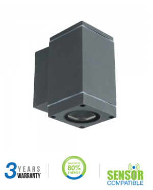 Lauko sieninis šviestuvas V-TAC, GU10, pilkas