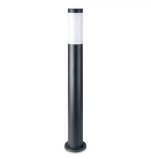 Pastatomas lauko šviestuvas V-TAC, E27, nerūdijantis plienas, IP44, 80cm aukščio, pilkas