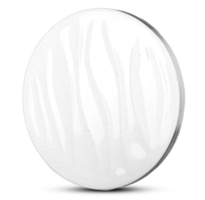 40W paviršinis šviestuvas, 3in1, dimeriuojamas pulteliu, baltas, su žvaigždėtu banguotu dangteliu