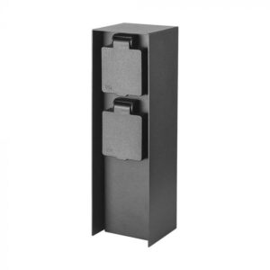 Dvivietis lauko kištukinis lizdas, pastatomas, IP44