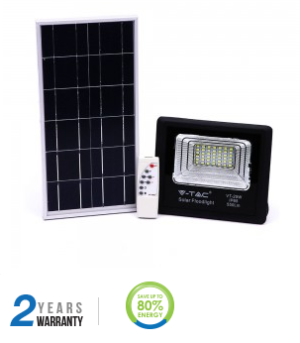 12W LED prožektorius su saulės baterija.