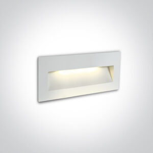 6W LED sieninis įleidžiamas fasado šviestuvas, baltas, 2200/2700/3000/4000K, IP65, 68068B/W/V