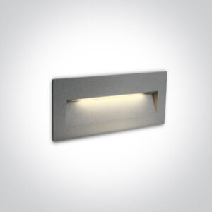 6W LED sieninis įleidžiamas fasado šviestuvas, pilkas, 2200/2700/3000/4000K, IP65, 68068B/G/V