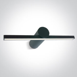 8W LED veidrodžio šviestuvas, juodas, 3000/3500/4000K, IP44, 38108N/B/V