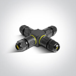 Sujungimo dėžutė, 4 polių, juoda, IP67, 0802C