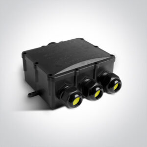 Sujungimo dėžutė, 4 polių, juoda, IP67, 0802D