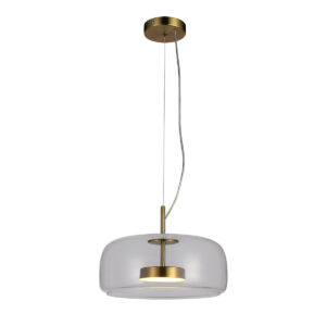 10W LED pakabinamas šviestuvas CASTE, aukso/dūmų sp., 3000K