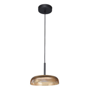 12W LED pakabinamas šviestuvas COLLE, juodos/geltonos sp., 3000K