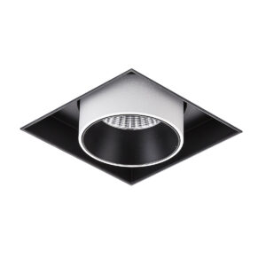 12W LED priglaistomo montavimo šviestuvas NOVUM SINGLE, baltos/juodos sp., 4000K