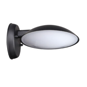 12W LED sieninis fasado šviestuvas PIOMBINO, juodas, 3000K, IP44