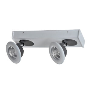 14W LED paviršinis šviestuvas CATALINA, baltos/pilkos sp., 3000K