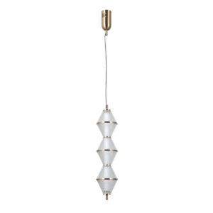 15W LED pakabinamas šviestuvas FUENTE, aukso sp./skaidrus, 3000K