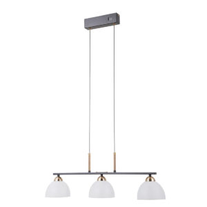15W LED pakabinamas šviestuvas MONTIELA, juodos/aukso/baltos sp., 3000K