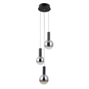 15W LED pakabinamas šviestuvas STRELA, juodos/pilkos sp., 3000K