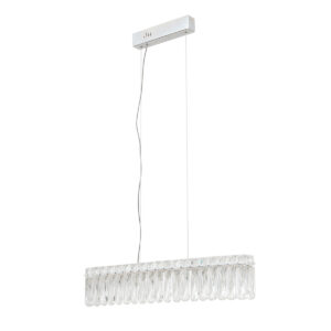 16W LED pakabinamas šviestuvas NOSTA, chromo sp./skaidrus, 3000K