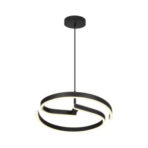 25W LED pakabinamas šviestuvas, juodos/baltos sp., 4000K