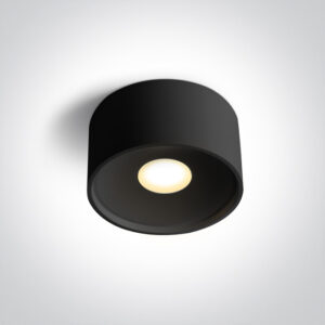 12W LED paviršinis šviestuvas, juodas, 3000/3500/4000K, 12112F/B/V
