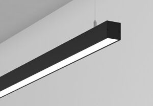 26,9W LED pakabinamas linijinis šviestuvas DOMI, juodas, 3000K, DALI