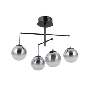 20W LED pakabinamas šviestuvas VELADA, juodos/pilkos sp., 3000K