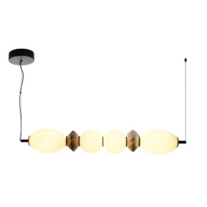 23W LED pakabinamas šviestuvas BALOS, juodos/baltos sp., 3000K