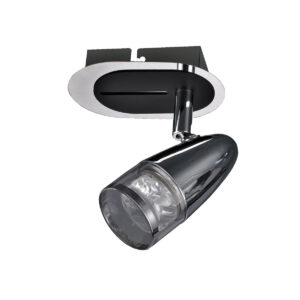 4,3W LED paviršinis šviestuvas ALBANE, chromo sp./skaidrus, 3000K