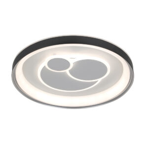 46W LED lubinis šviestuvas FLORINA, juodos/baltos sp., 3000/4000/6500K, dimeriuojamas