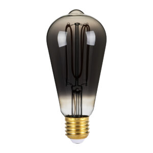 4W LED lemputė, E27, dūmų sp., 2200K, dimeriuojama