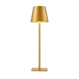 5W LED įkraunamas stalo šviestuvas ATLIS, aukso sp., 3000/6500K, IP54, su USB jungtimi