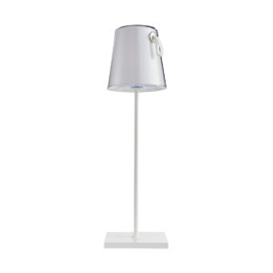5W LED įkraunamas stalo šviestuvas OSTAP, baltas, 3000K/RGB, IP54, su USB jungtimi