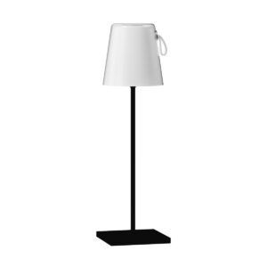 5W LED įkraunamas stalo šviestuvas OSTAP, juodas, 3000K/RGB, IP54, su USB jungtimi