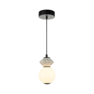 5W LED pakabinamas šviestuvas BALOS, juodos/baltos sp., 3000K