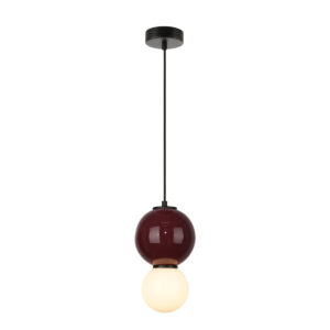 5W LED pakabinamas šviestuvas PIEVE, raudonos/violetinės/matinės baltos sp., 3000K