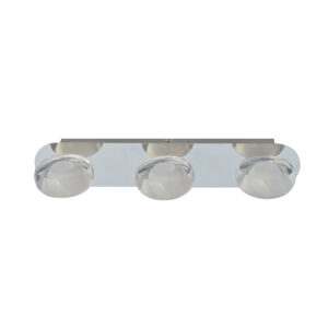 5W LED paviršinis šviestuvas STEVEN, chromo sp./skaidrus, 3000K