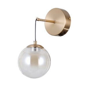 5W LED sieninis šviestuvas VELADA, aukso/gintaro sp., 3000K
