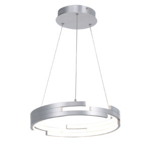 60W LED pakabinamas šviestuvas VELAR, sidabro sp., 3000K, dimeriuojamas