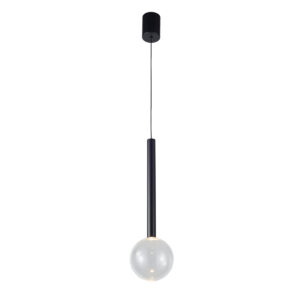 6W LED pakabinamas šviestuvas ALINOS, juodos sp./skaidrus, 3000K